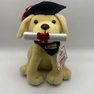 Raising Cane's Grad Cane Plush Dog Class of 2025 Graduation Collectible NWT Rare